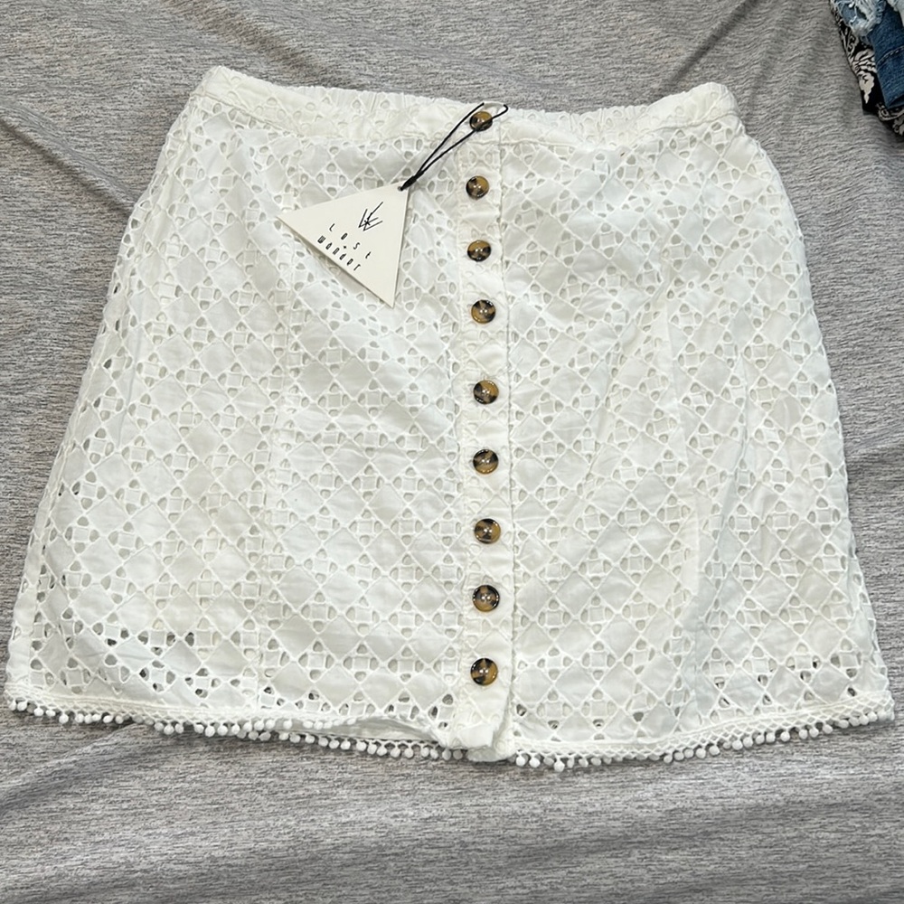 White skirt